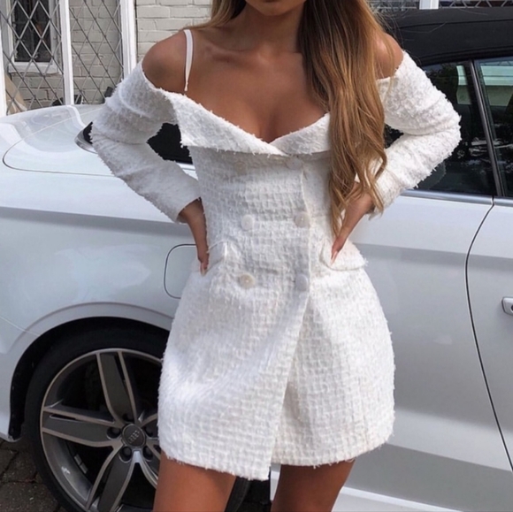 House of CB XS Nia Tweed Blazer Dress - Picture 4 of 11